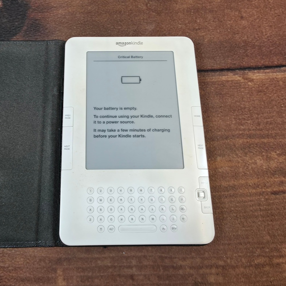 Amazon Kindle 3rd Gen Keyboard E-Reader White Fair For Parts Repair D00901